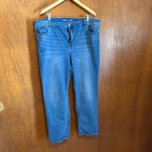 Old Navy Women's Straight Leg Jeans - Blue